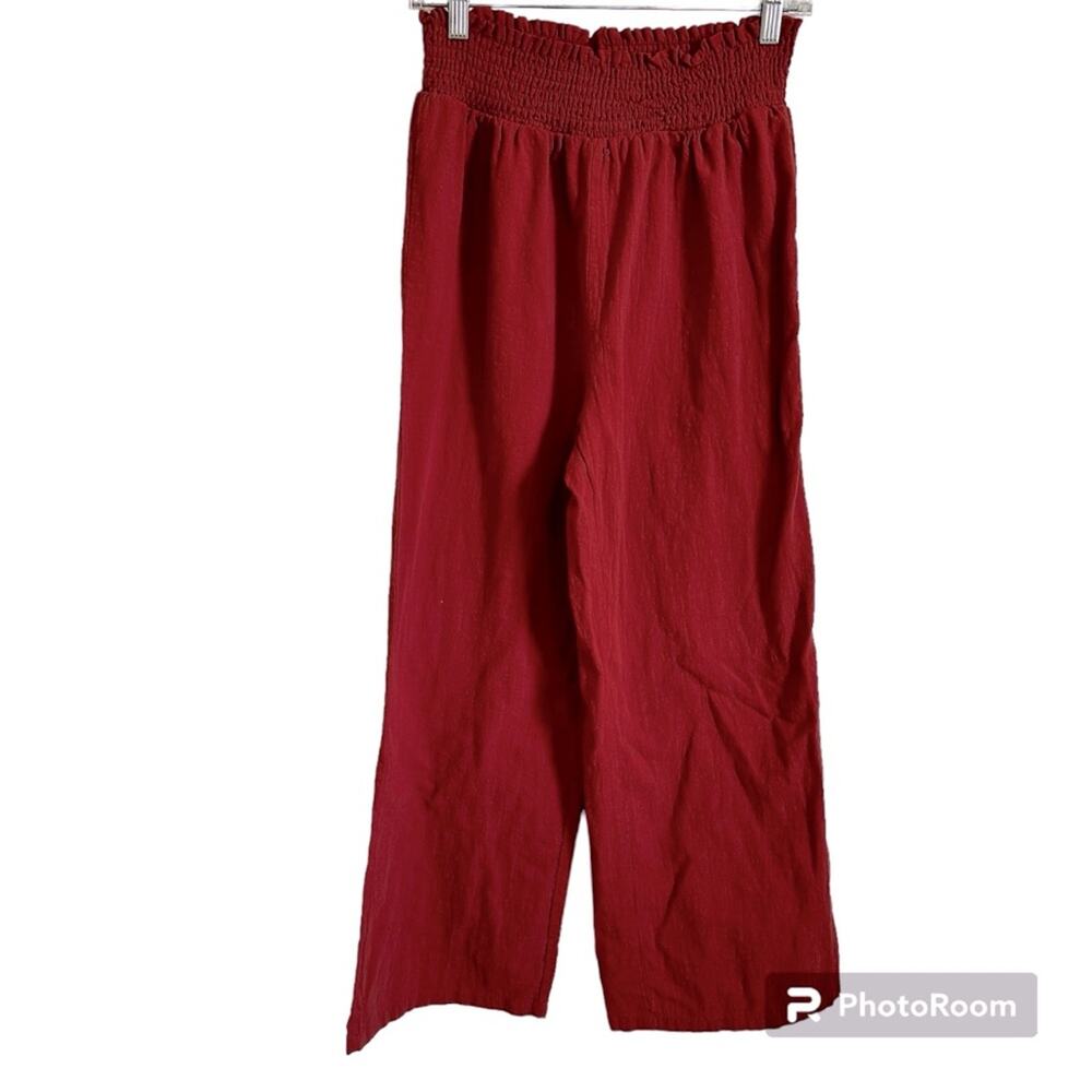 Shein women’s pants large reddish orange large